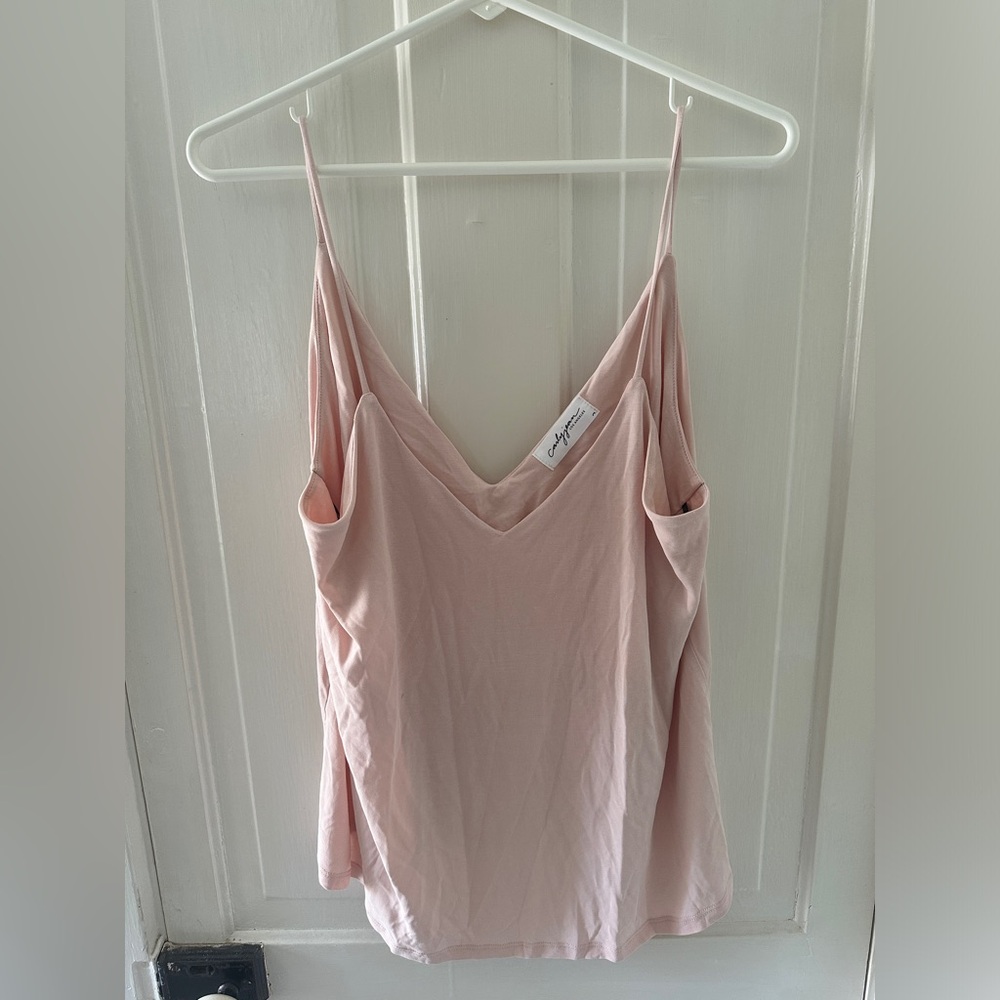 Carly Jean Los Angeles Light Pink Tank (M)